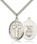 Navy Cross Pendant, Sterling Silver