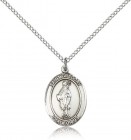 St. Gregory the Great Medal, Sterling Silver, Medium