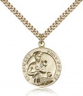 St. Gerard Medal, Gold Filled