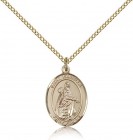 St. Isabella of Portugal Medal, Gold Filled, Medium