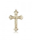 Crucifix Pendant, 14 Karat Gold