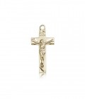 Crucifix Pendant, 14 Karat Gold