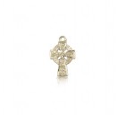 Celtic Cross Pendant, 14 Karat Gold