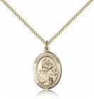 St. Joan of Arc Medal, Gold Filled, Medium