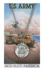Round St. Michael Army Medal and Prayer Card Set