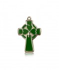 Celtic Cross Pendant, 14 Karat Gold