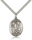 St. Lazarus Medal, Sterling Silver, Large