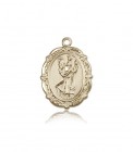 St. Christopher Medal, 14 Karat Gold