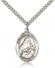 Our Lady of Grapes Medal, Sterling Silver, Large