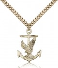 Anchor Eagle Medal, Gold Filled