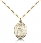 St. Marina Medal, Gold Filled, Medium
