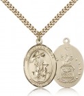 Guardian Angel Air Force Medal, Gold Filled, Large