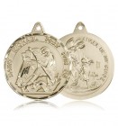 St. Michael the Archangel Medal, 14 Karat Gold