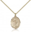 St. Peter Nolasco Medal, Gold Filled, Medium