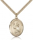 St. Vincent Ferrer Medal, Gold Filled, Large