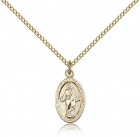 Scapular Medal, Gold Filled