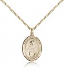 St. Hildegard Von Bingen Medal, Gold Filled, Medium