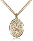 St. Polycarp of Smyrna Medal, Gold Filled, Large