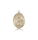 St. Eustachius Medal, 14 Karat Gold, Medium
