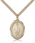St. Bartholomew the Apostle Medal, Gold Filled, Large