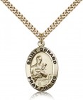St. Gerard Medal, Gold Filled