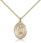 St. Ronan Medal, Gold Filled, Medium