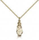 Infant of Prague Medal, Gold Filled