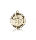St. Peregrine Medal, 14 Karat Gold