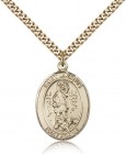 St. Lazarus Medal, Gold Filled, Large