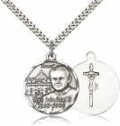 Pope John Paul II Vatican Medal, Sterling Silver