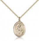 St. Ambrose Medal, Gold Filled, Medium
