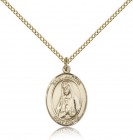 St. Martha Medal, Gold Filled, Medium