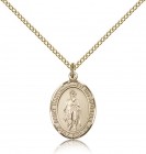 St. Bartholomew the Apostle Medal, Gold Filled, Medium