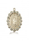 Our Lady of Guadalupe Medal, 14 Karat Gold