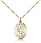 St. Uriel Medal, Gold Filled, Medium