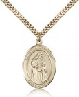 Blessed Caroline Gerhardinger Medal, Gold Filled, Medium