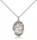 Our Lady of Prompt Succor Medal, Sterling Silver, Medium