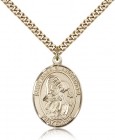 St. Gabriel the Archangel Medal, Gold Filled, Large