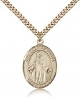 Our Lady of Peace Medal, Gold Filled, Large