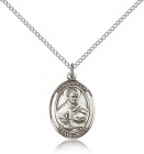 St. Albert the Great Medal, Sterling Silver, Medium