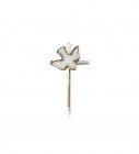 Holy Sprit Cross Pendant, 14 Karat Gold