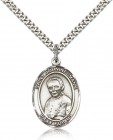 St. John Neumann Medal, Sterling Silver, Large