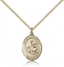 St. Thomas Aquinas Medal, Gold Filled, Medium