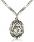 St. Marina Medal, Sterling Silver, Large