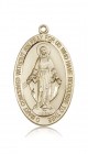 Miraculous Medal, 14 Karat Gold