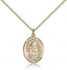 St. Christina the Astonishing Medal, Gold Filled, Medium
