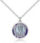 St. Christopher Medal, Sterling Silver