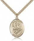 St. George Medal, Gold Filled, Large