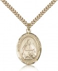 Marie Magdalen Postel Medal, Gold Filled, Large