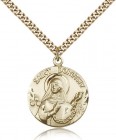 St. Dorothy Medal, Gold Filled